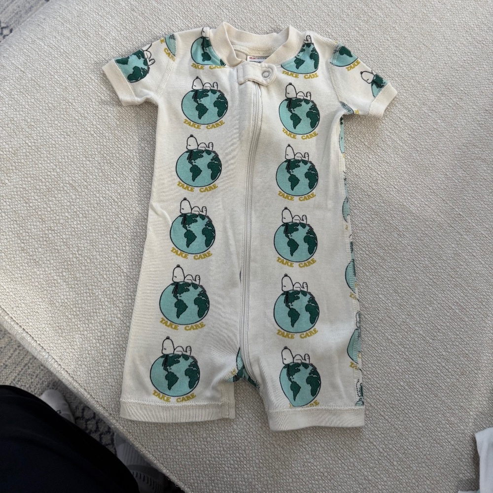 Hanna Andersson Zip Shortie Baby Romper